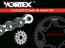 تحميل الصورة في عارض المعرض ، (GSX-R 600 &amp; 750 (2006-2010))Vortex Racing من فورتكس chain Sprocket kits طقم جنزير + ساعات