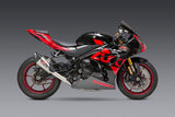YOSHIMURA GSX-R1000 17-23 RACE AT2 STAINLESS FULL EXHAUST, W/ STAINLESS MUFFLER