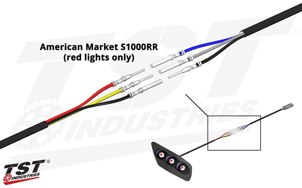 BMW S1000RR 2023-24 TST  تي أس تي IN-TAIL LED INTEGRATED TAIL LIGHT اشارات خلفية