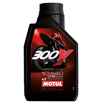 Load image into Gallery viewer, Motul 300V 4T Factory Line 10w-40 Double Ester Synthetic Racing Motorcycle Engine Oil