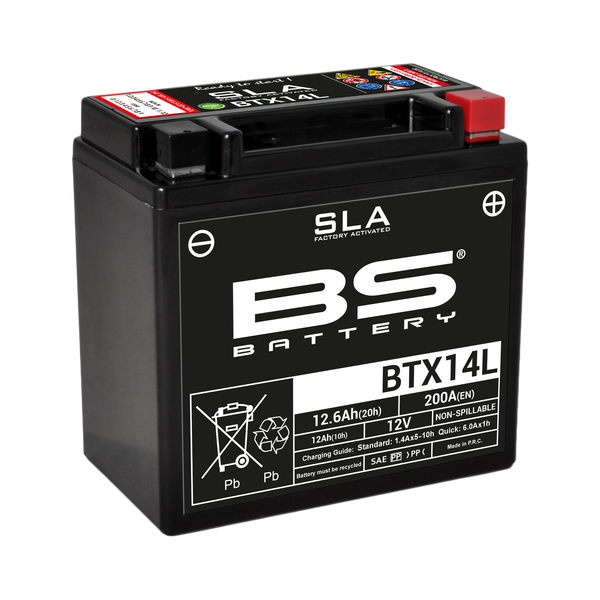 BTX14L SLA BS من بي أس AGM Battery بطارية 12 فولت 12 أمبير