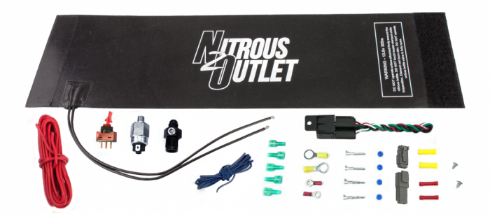NITROUS OUTLET X-Series Nitrous Bottle Heater with Installation Accessories For 10/12/15lb Bottles