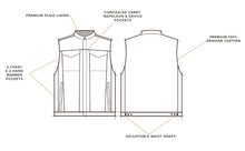 Load image into Gallery viewer, highway21 Magnum Genuine premium leather Vest