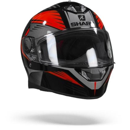 SHARK Skwal 2 Hallder Black Red Full Face Helmet