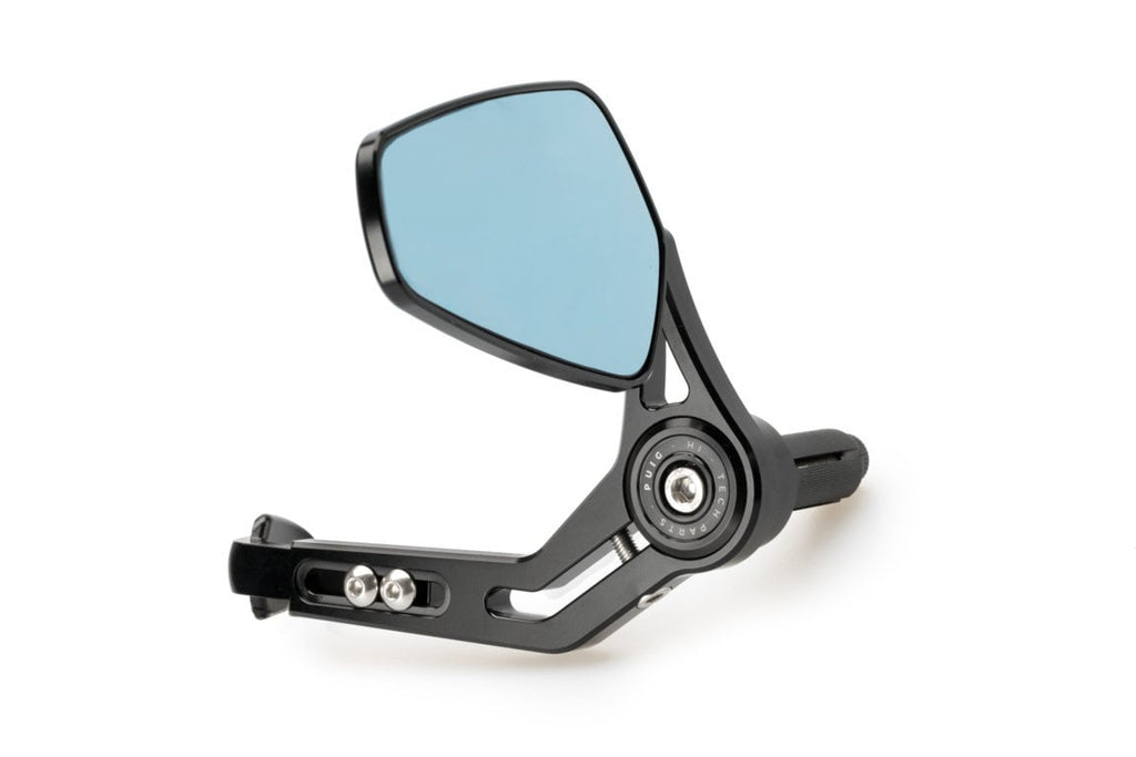 PUIG CLUTCH/BRAKE LEVER PROTECTOR WITH REARVIEW MIRROR PRO FOR MOTORCYCLE 