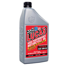 Load image into Gallery viewer, LUCAS HIGH PERFORMANCE CONVENTIONAL MOTORCYCLE OILS 20W-50