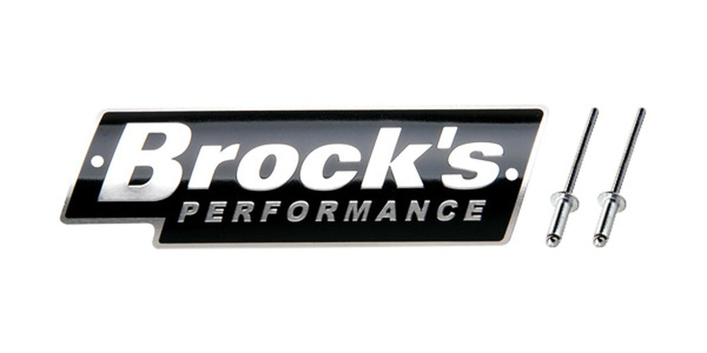 Brock's Performance Logo Plate 5.5in (Includes Rivets)
