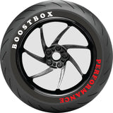 Boost Box tires sticker Red