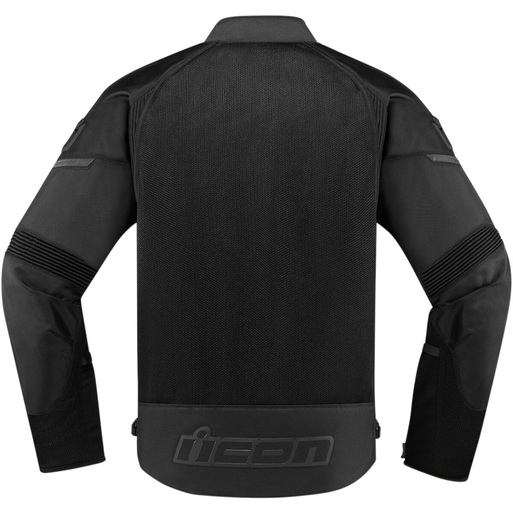 ICON JACKET CONTRA2 LEATHER PERFORATED - STEALTH