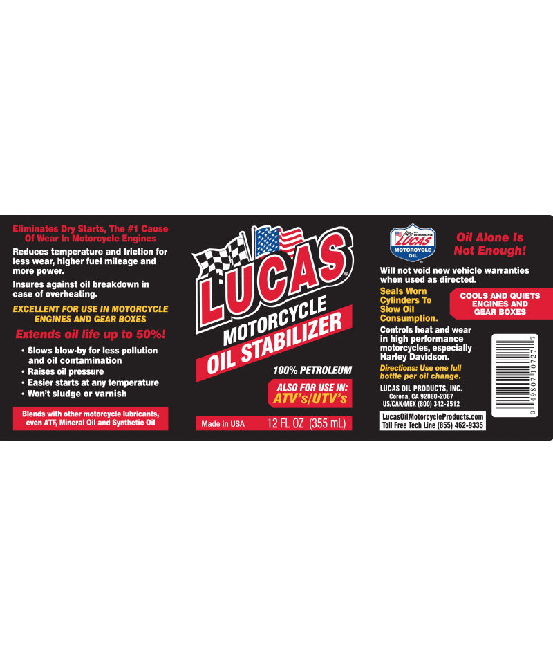 LUCAS MOTORCYCLE OIL STABILIZER