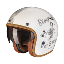 Load image into Gallery viewer, Scorpion Belfast Evo Pique Cream-Black Jet Helmet